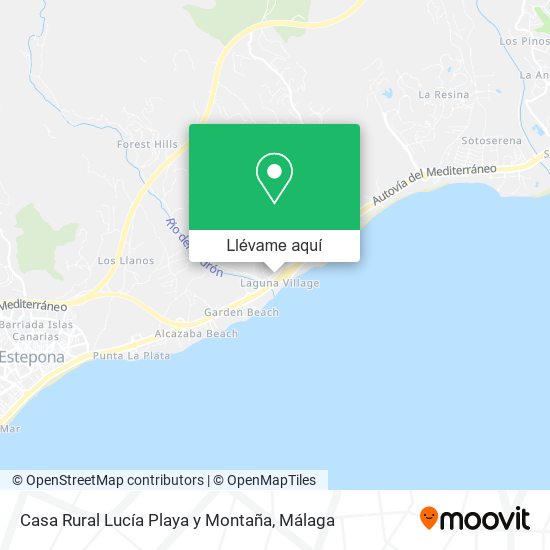 Mapa Casa Rural Lucía Playa y Montaña