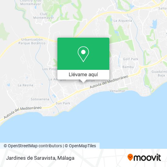 Mapa Jardines de Saravista