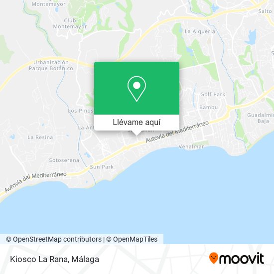 Mapa Kiosco La Rana