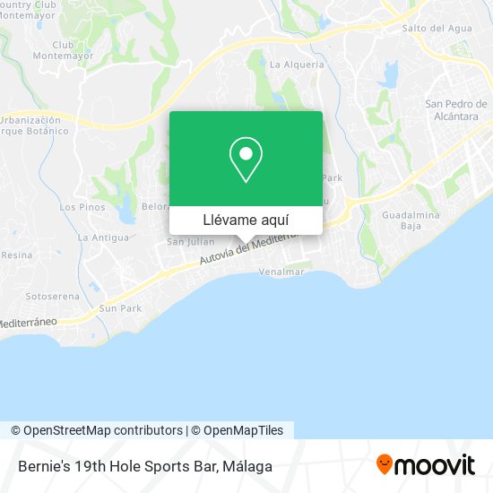 Mapa Bernie's 19th Hole Sports Bar