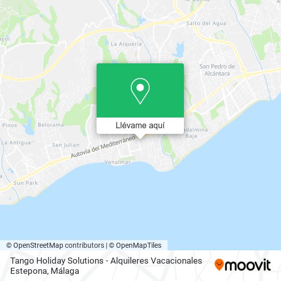 Mapa Tango Holiday Solutions - Alquileres Vacacionales Estepona