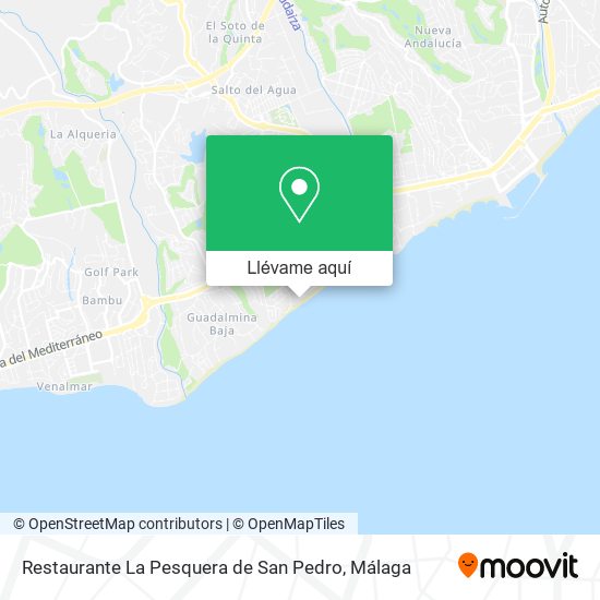 Mapa Restaurante La Pesquera de San Pedro