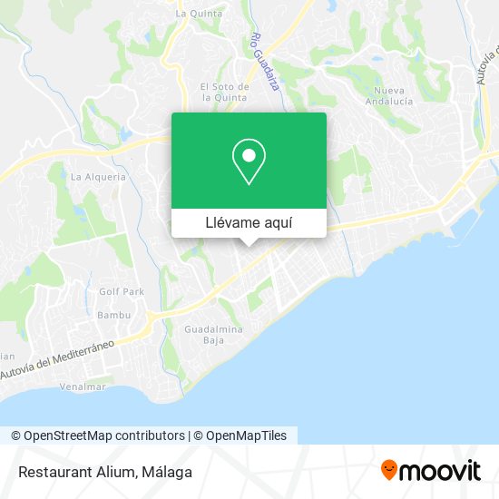 Mapa Restaurant Alium