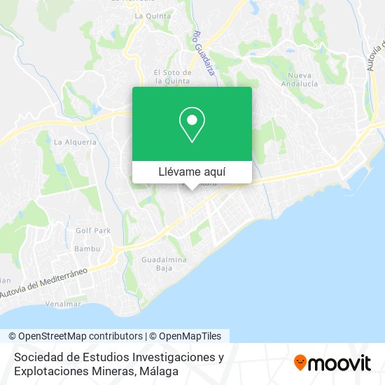 Mapa Sociedad de Estudios Investigaciones y Explotaciones Mineras