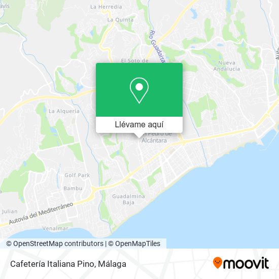 Mapa Cafetería Italiana Pino