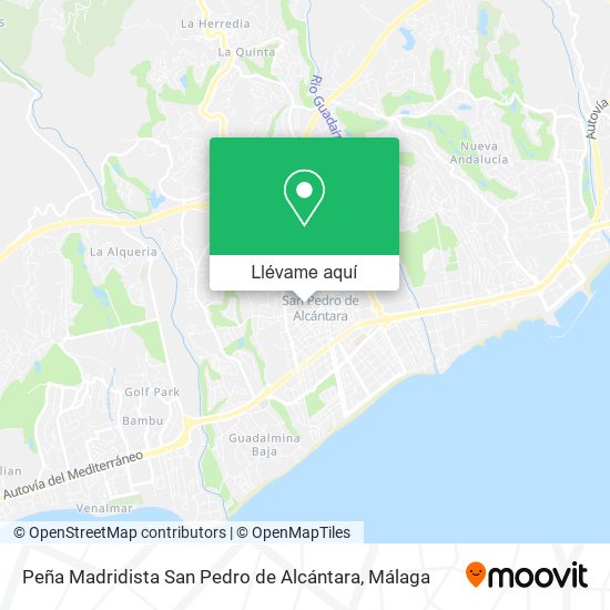 Mapa Peña Madridista San Pedro de Alcántara