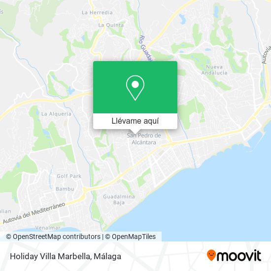 Mapa Holiday Villa Marbella