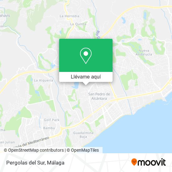 Mapa Pergolas del Sur
