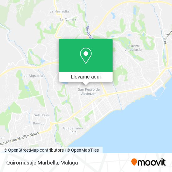 Mapa Quiromasaje Marbella