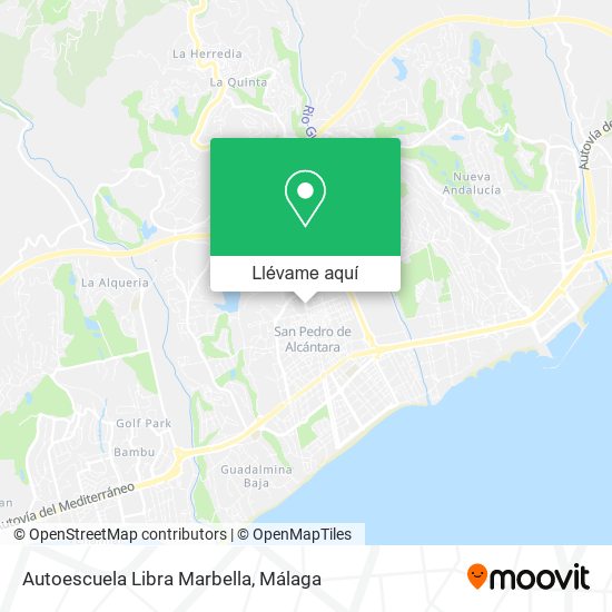 Mapa Autoescuela Libra Marbella