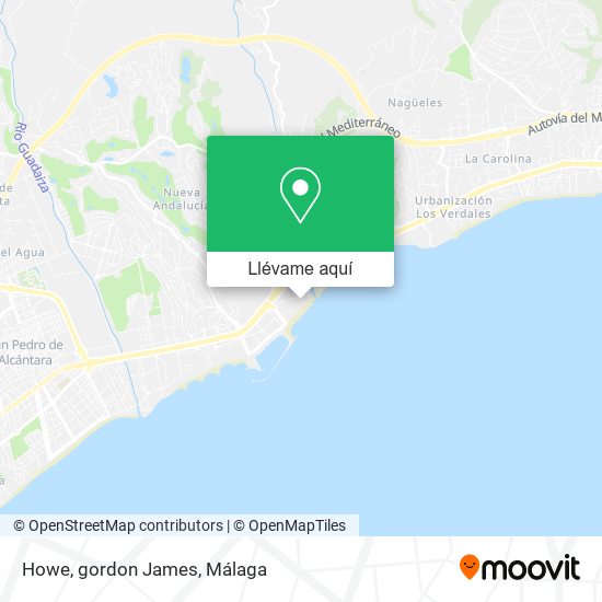 Mapa Howe, gordon James