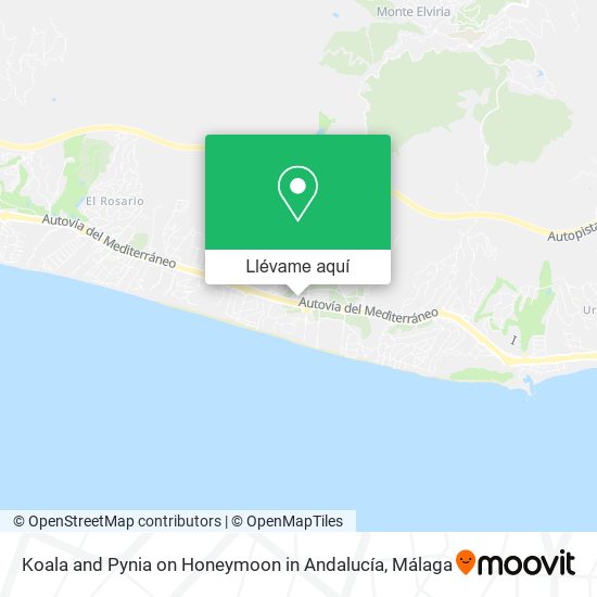 Mapa Koala and Pynia on Honeymoon in Andalucía