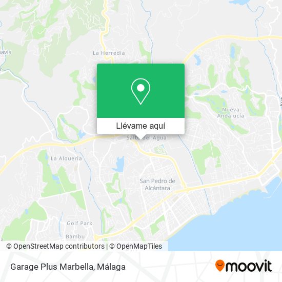 Mapa Garage Plus Marbella