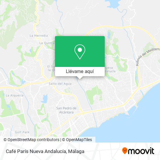 Mapa Café París Nueva Andalucía