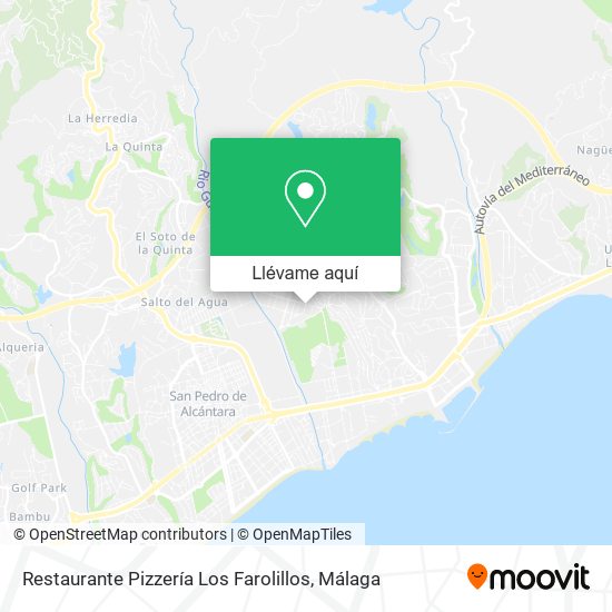 Mapa Restaurante Pizzería Los Farolillos