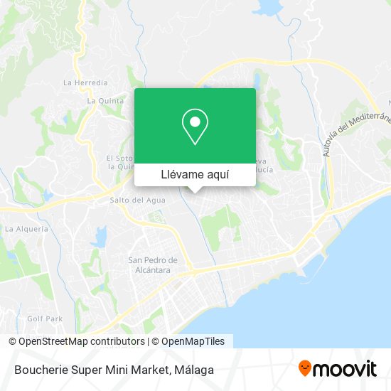 Mapa Boucherie Super Mini Market