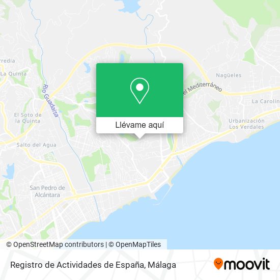 Mapa Registro de Actividades de España