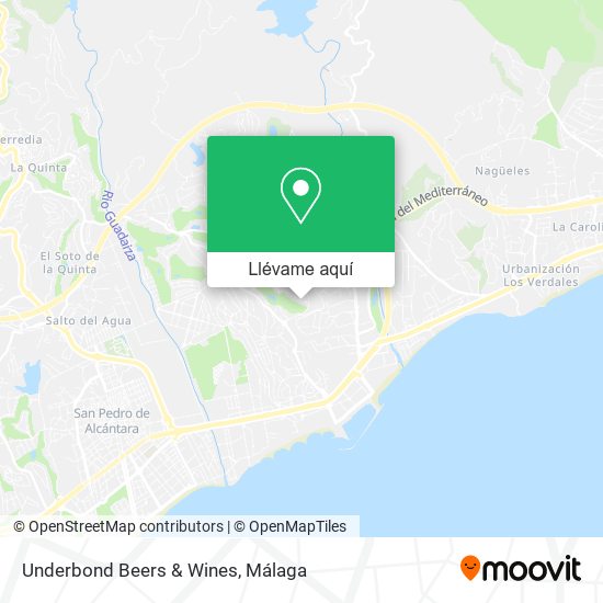 Mapa Underbond Beers & Wines