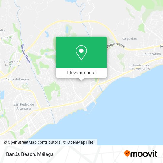 Mapa Banús Beach