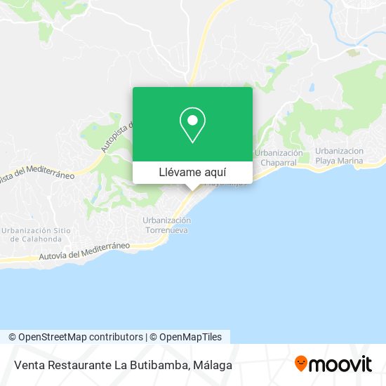 Mapa Venta Restaurante La Butibamba