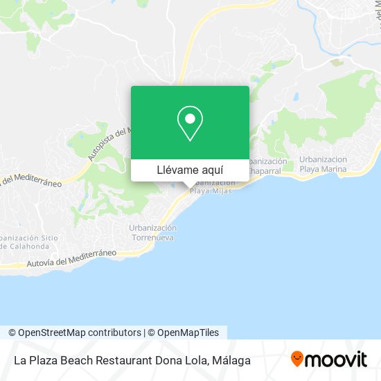 Mapa La Plaza Beach Restaurant Dona Lola