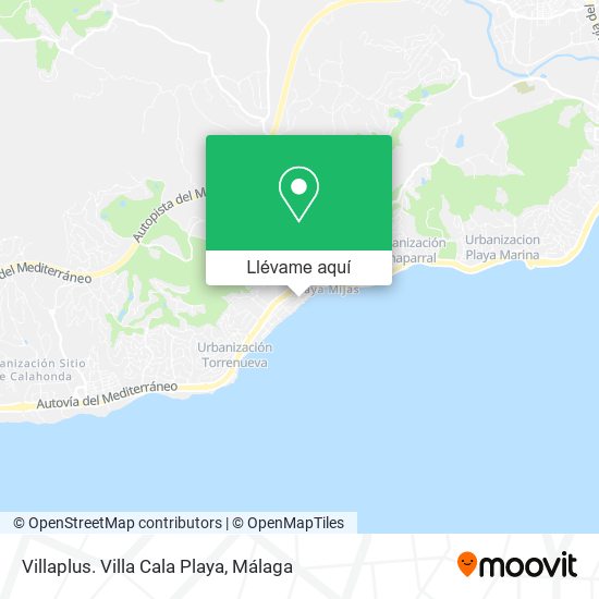 Mapa Villaplus. Villa Cala Playa