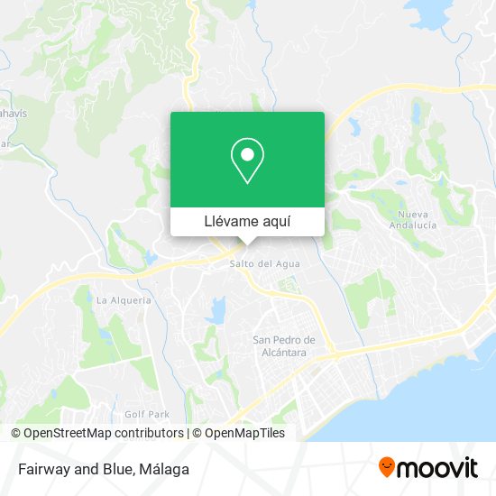 Mapa Fairway and Blue