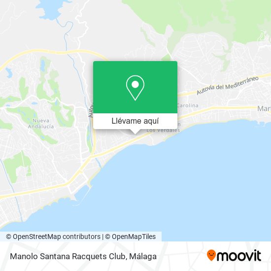 Mapa Manolo Santana Racquets Club