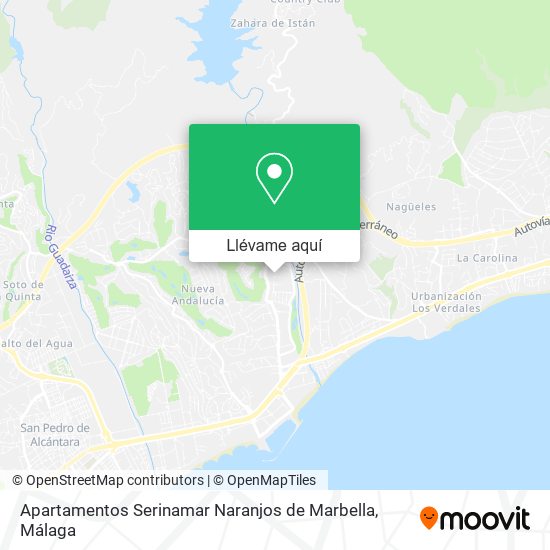 Mapa Apartamentos Serinamar Naranjos de Marbella