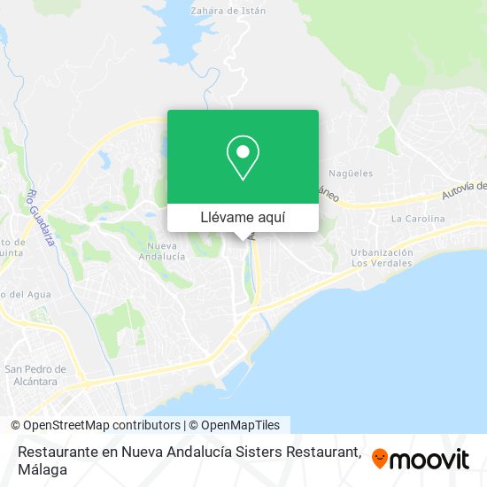Mapa Restaurante en Nueva Andalucía Sisters Restaurant