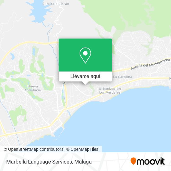 Mapa Marbella Language Services