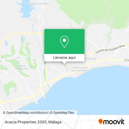 Mapa Acacia Properties 2003