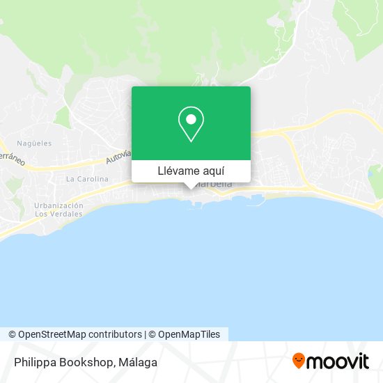 Mapa Philippa Bookshop