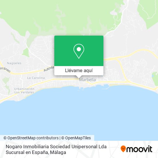 Mapa Nogaro Inmobiliaria Sociedad Unipersonal Lda Sucursal en España