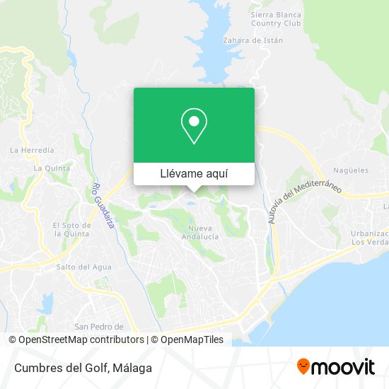 Mapa Cumbres del Golf