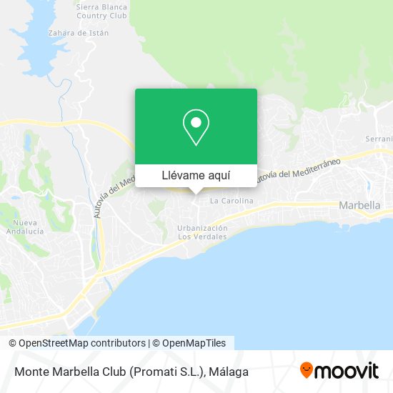 Mapa Monte Marbella Club (Promati S.L.)
