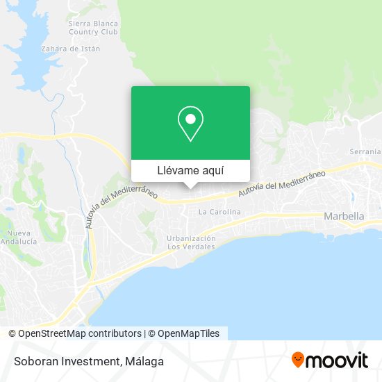 Mapa Soboran Investment
