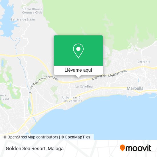 Mapa Golden Sea Resort