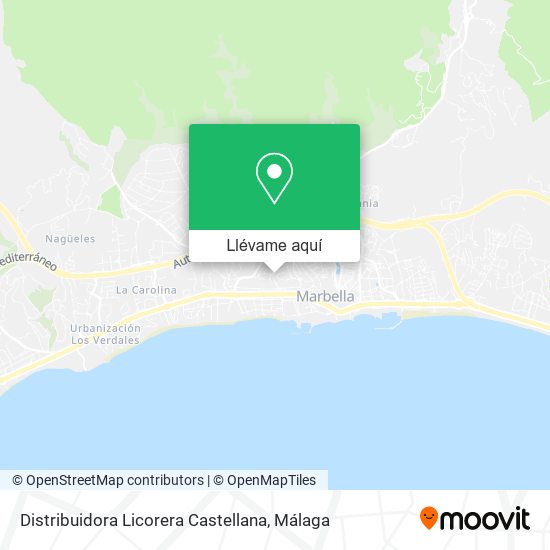 Mapa Distribuidora Licorera Castellana