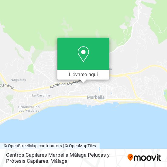 Mapa Centros Capilares Marbella Málaga Pelucas y Prótesis Capilares