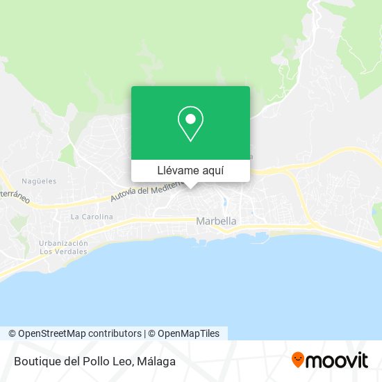 Mapa Boutique del Pollo Leo