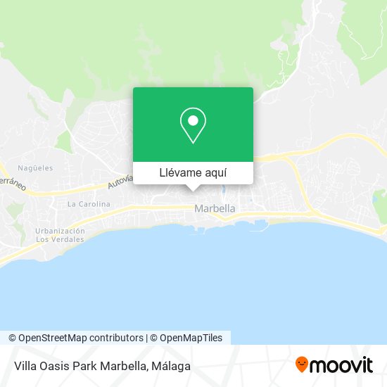 Mapa Villa Oasis Park Marbella