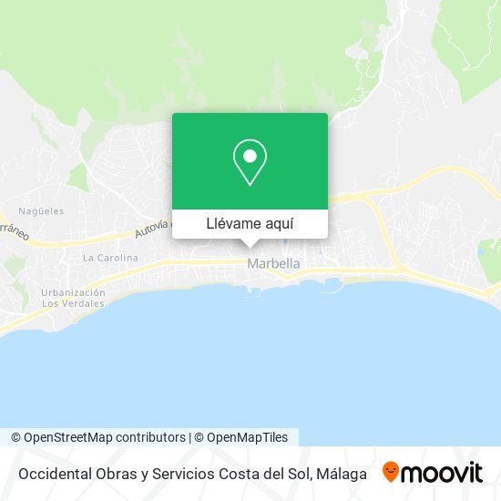 Mapa Occidental Obras y Servicios Costa del Sol