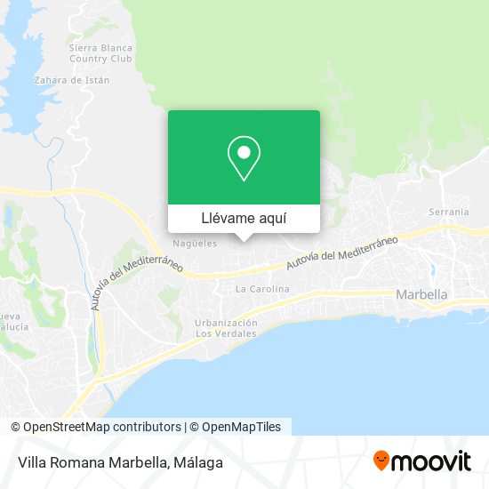 Mapa Villa Romana Marbella