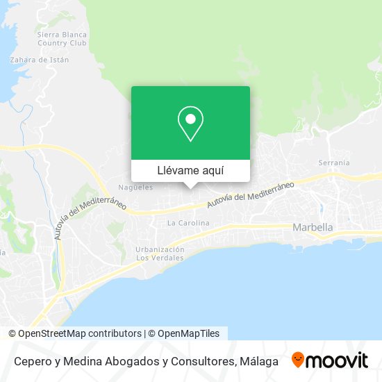 Mapa Cepero y Medina Abogados y Consultores