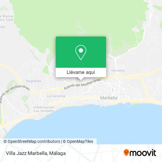 Mapa Villa Jazz Marbella