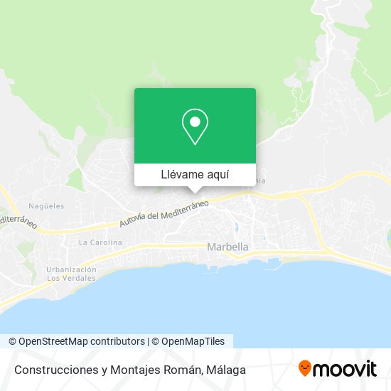 Mapa Construcciones y Montajes Román