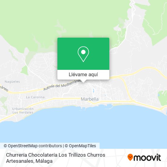 Mapa Churrería Chocolatería Los Trillizos Churros Artesanales