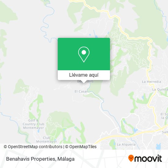 Mapa Benahavis Properties