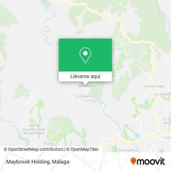 Mapa Maybrook Holding